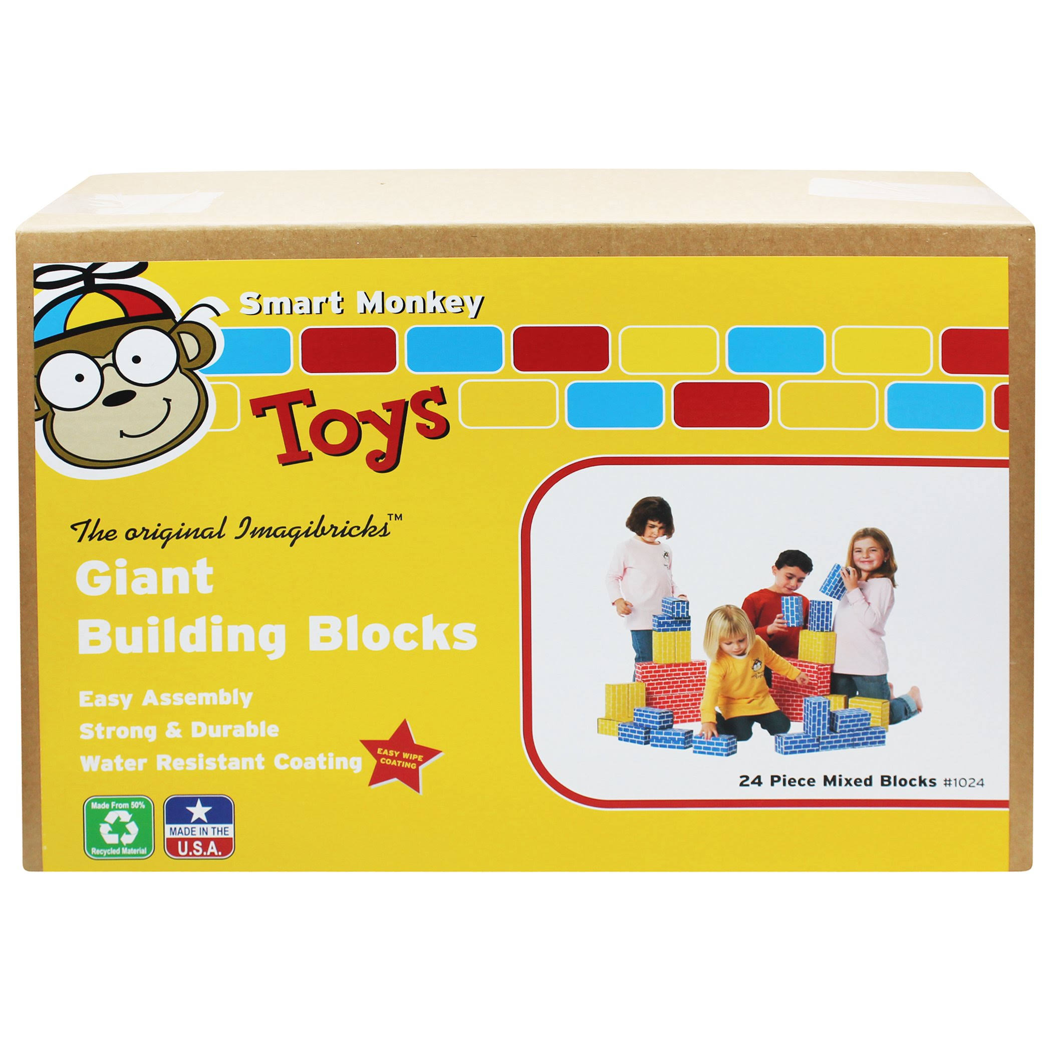 Imagibricks Giant Building 24pc Set Blocks - Smart BWYHOT_CJLR