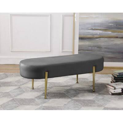Gravette Upholstered Bench Mercer41 Upholstery: C2XQ5U_GWBV