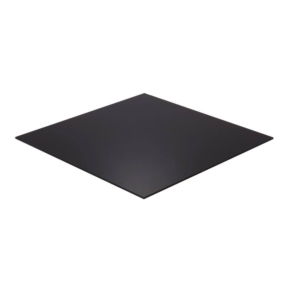Falken Design 24 in. x 36 in. x 1/2 in. Thick Acrylic Black Opaque 1V5JUH_LHA9