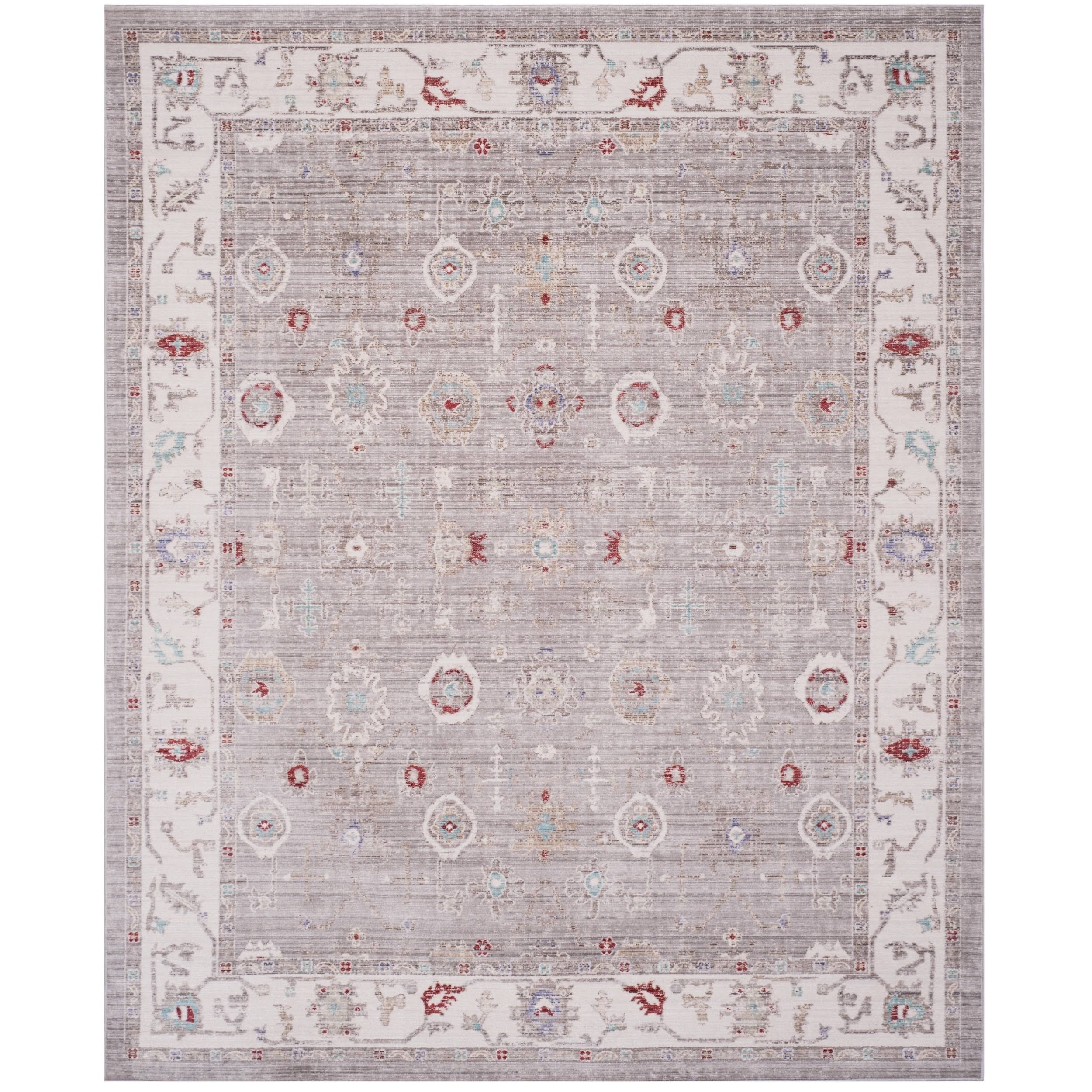 Safavieh WDS313T Windsor Light Grey / Ivory Area Rug - 9' x 13' YNCQLS_P2YD