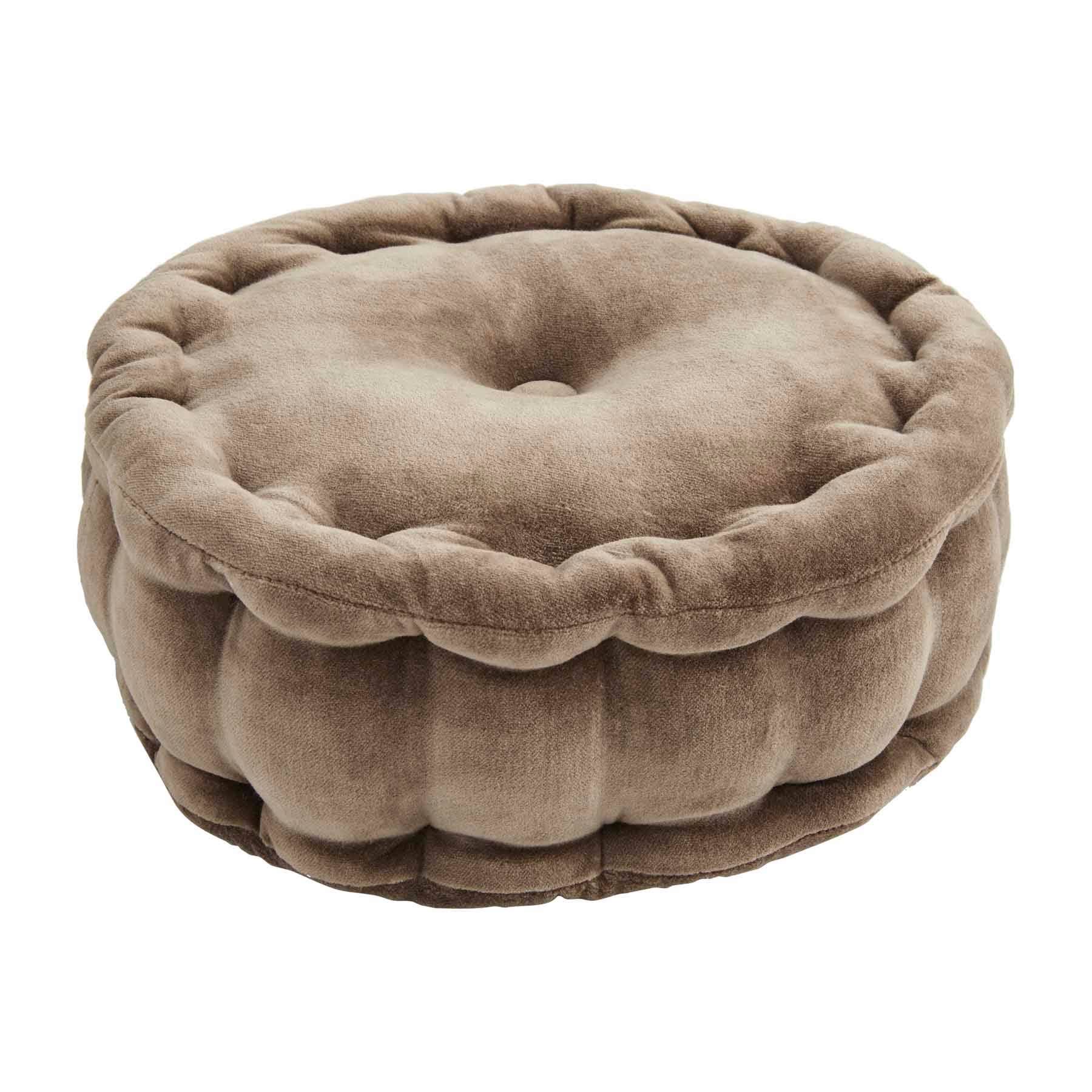 Mudpie Round Velvet Tufted Pillow EWCRY9_KK9N
