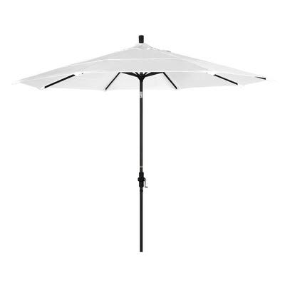 Pyatt Market Umbrella Sol 72 Outdoor Frame Color Stone Black, Fabric Color Hunter Green, Size 9' DAM2ME_XLI7