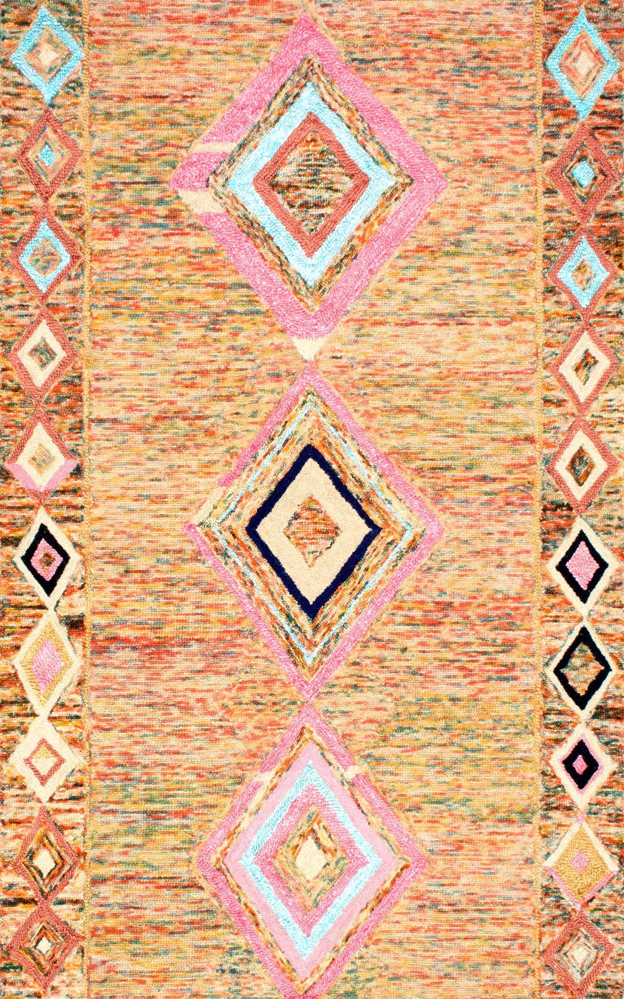 nuLOOM Mjsm17a Hand Tufted Bokja 4' x 6' Multi Area OQYJIT_ESDK