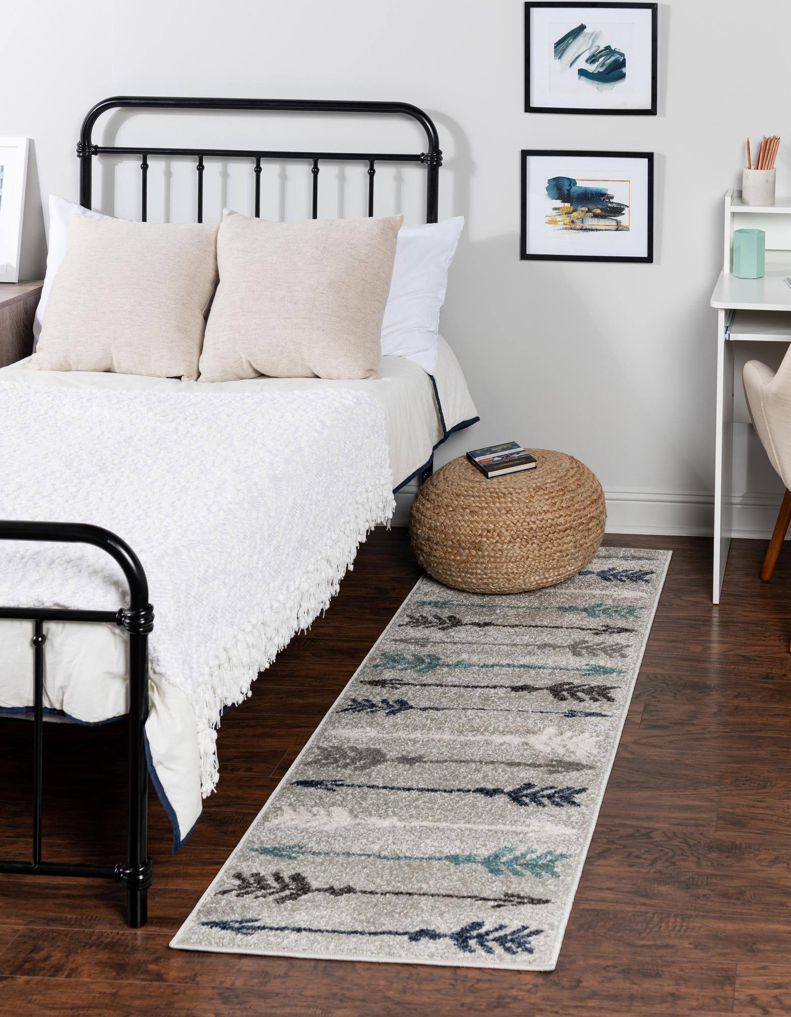 Unique Loom Autumn Arrow Area Rug (2'6 x 10' Runner - Grey), 6CUFJW_N1YZ