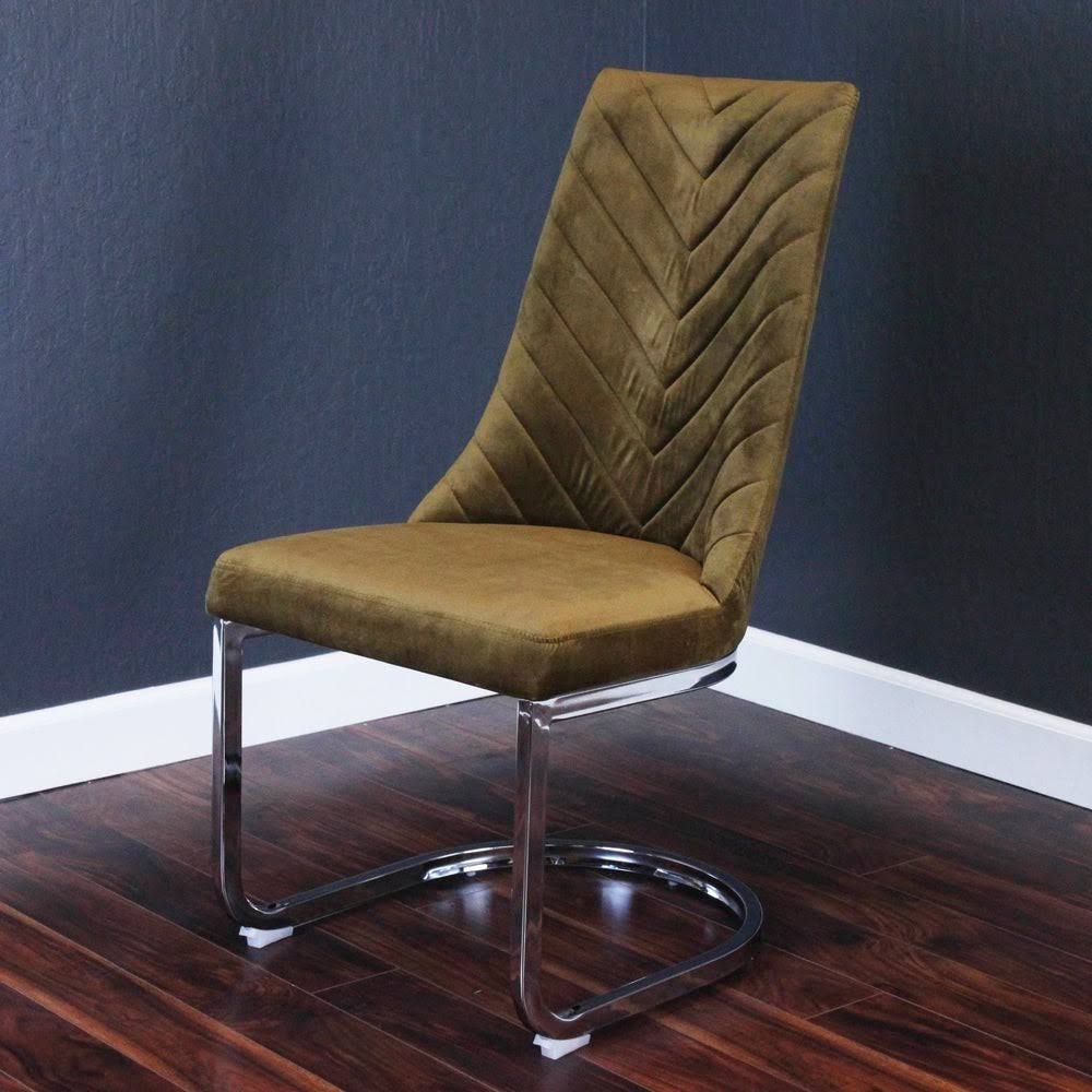 Silver Orchid Duse Velvet Chair - Brown DKVXYA_29UJ