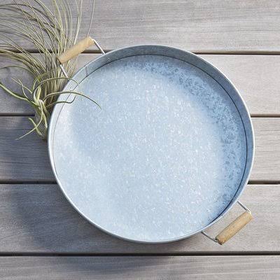 Hoyleton Tray Laurel Foundry Modern Farmhouse Color Galvanized 18AXST_DVAZ