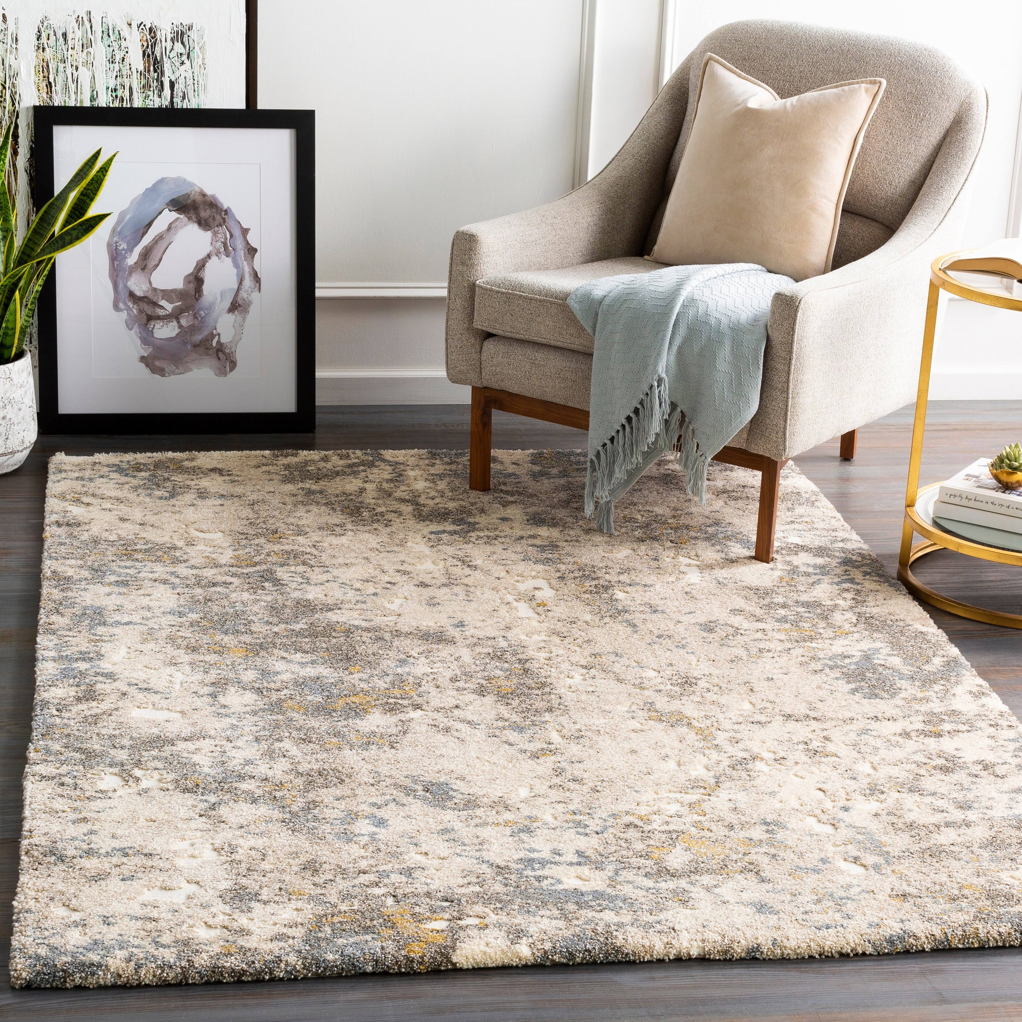 Porch den Mehama Abstract Plush Area Rug - 8'YZ8NKK_QC4F