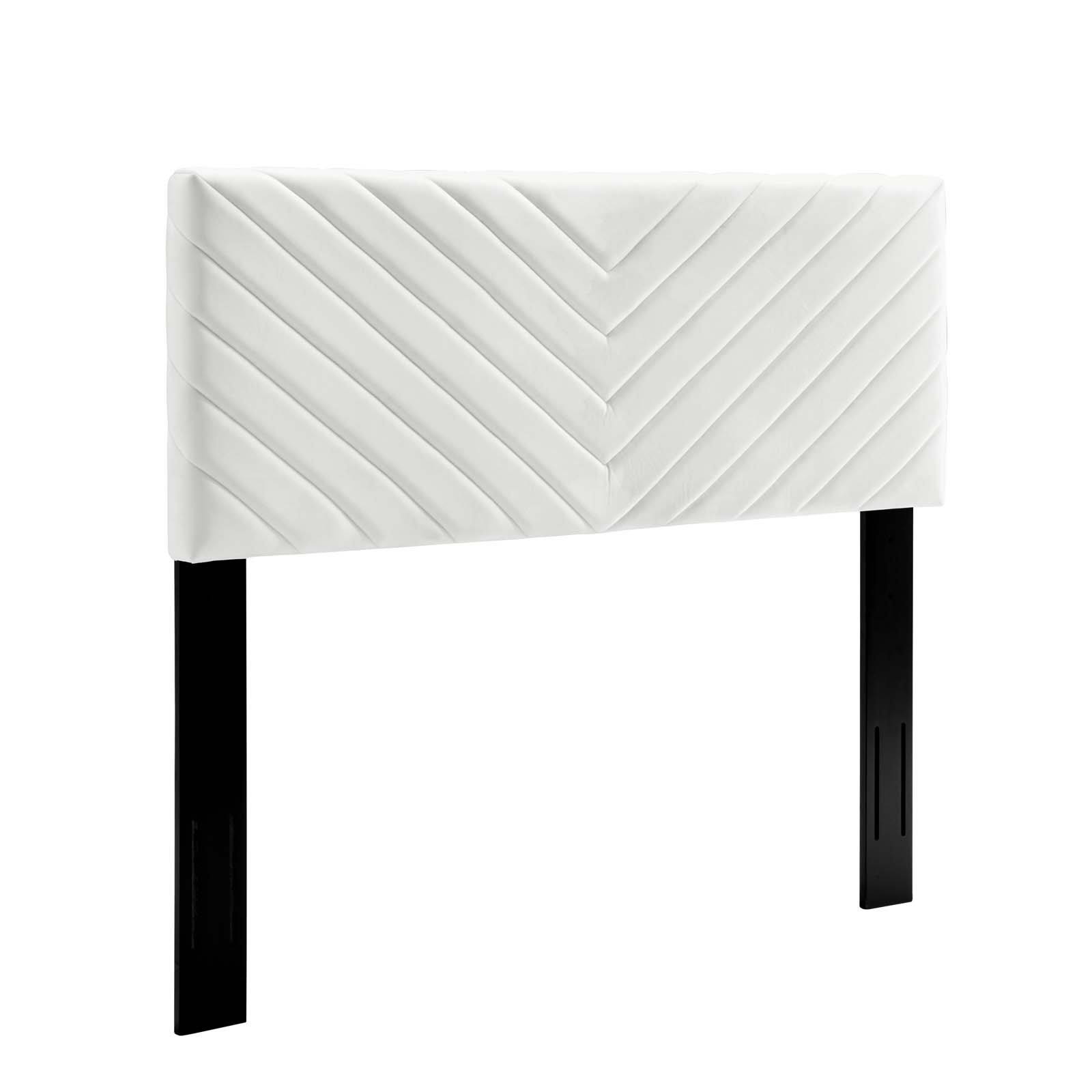 Modway Alyson Angular Channel Tufted Performance Velvet Twin Headboard - KUZM8F_BRPW