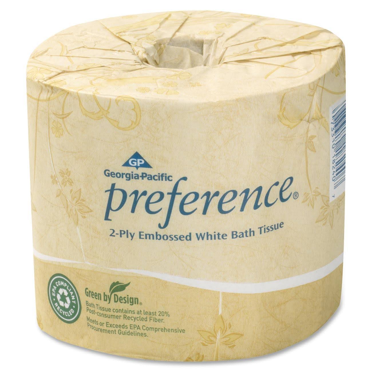 Georgia-Pacific Preference Embossed Bathroom Tissue, White - 80 rolls, 550 sheets each  A9DPSG_9G2P