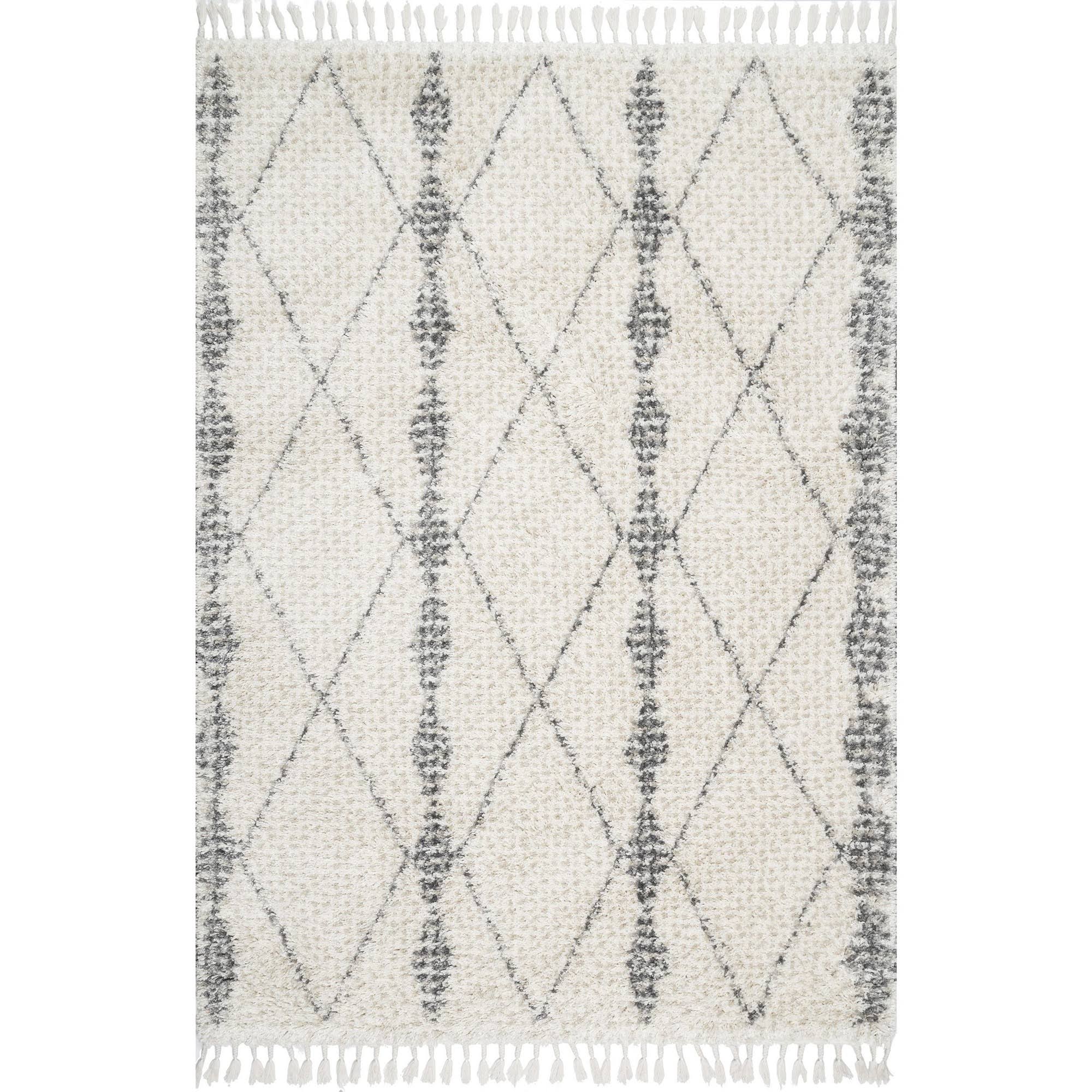 nuLOOM Selah Diamond Shag Beige 3 ft. x 5 ft. Indoor Area GHXWNI_GULA