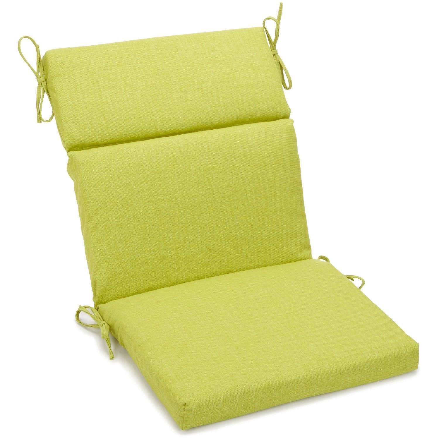 Blazing Needles 20-inch by 42-Inch Spun Polyester Outdoor Squared Seat/Back Chair Cushion - 5ZS4KP_HXOE