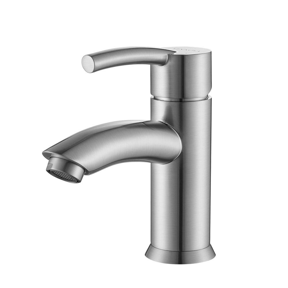 Roswell Bliss Single Hole Single-Handle Bathroom Faucet in Satin Q5EBYN_EFB3