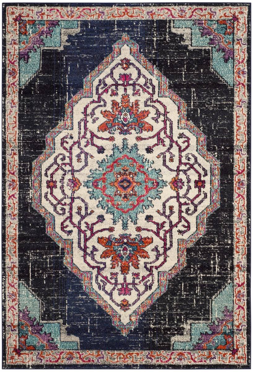 Safavieh MNC254Z Monaco Black / Blue Area Rug - 8' x 10' X6TCEJ_ABHY