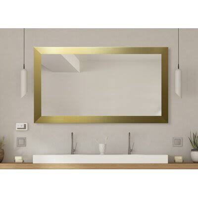 Culpeper Modern Contemporary Vanity Mirror Three Posts Size: 30.5  RIL57L_C0WB