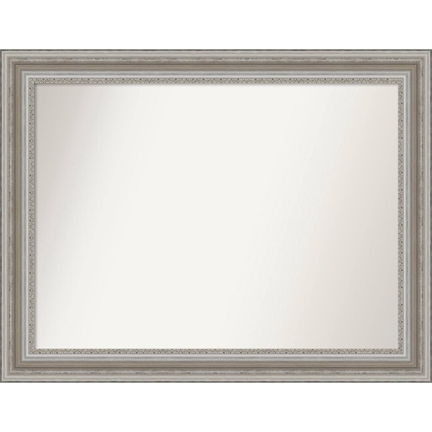 Amanti Art Medium Rectangle Antique Silver Classic Mirror (30.5 in. H x 39.5 in. W) S75GOE_FTH6