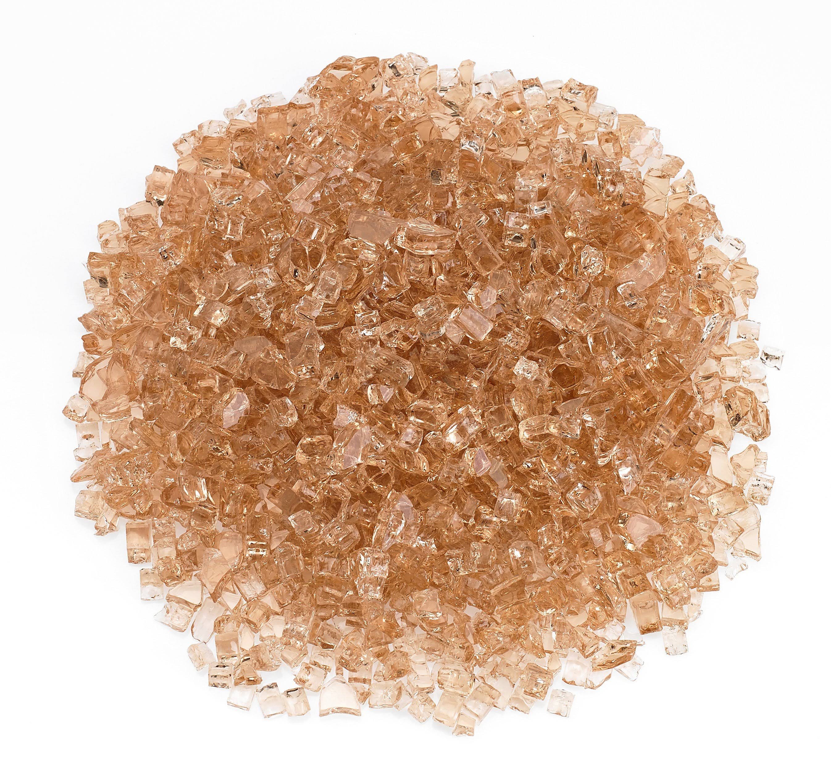 American Fireglass Fire Pit Glass - 10 lbs Champagne, Size 1/4 in. DJFRVJ_0YHC
