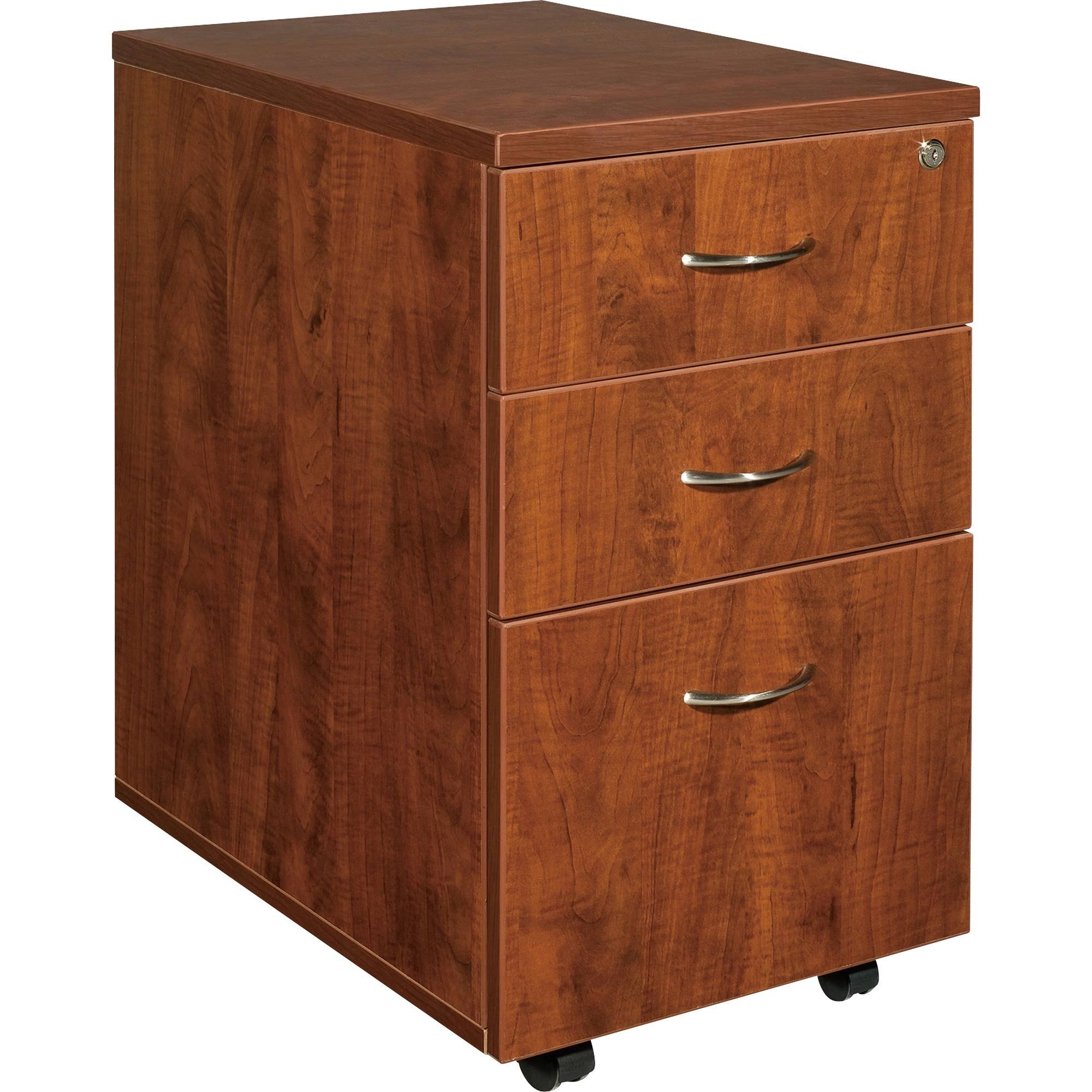 Lorell 3 Drawers Vertical Wood Composite Lockable Filing Cabinet, GTCADM_JW8A
