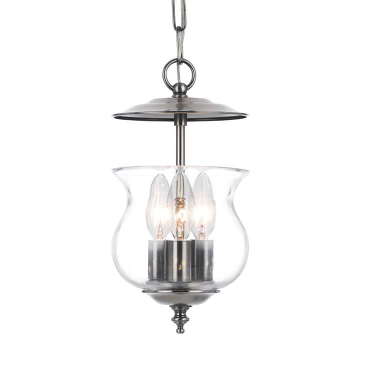 Crystorama 5717-PW Ascott 3 Light Lantern, IVPWQC_YGGC