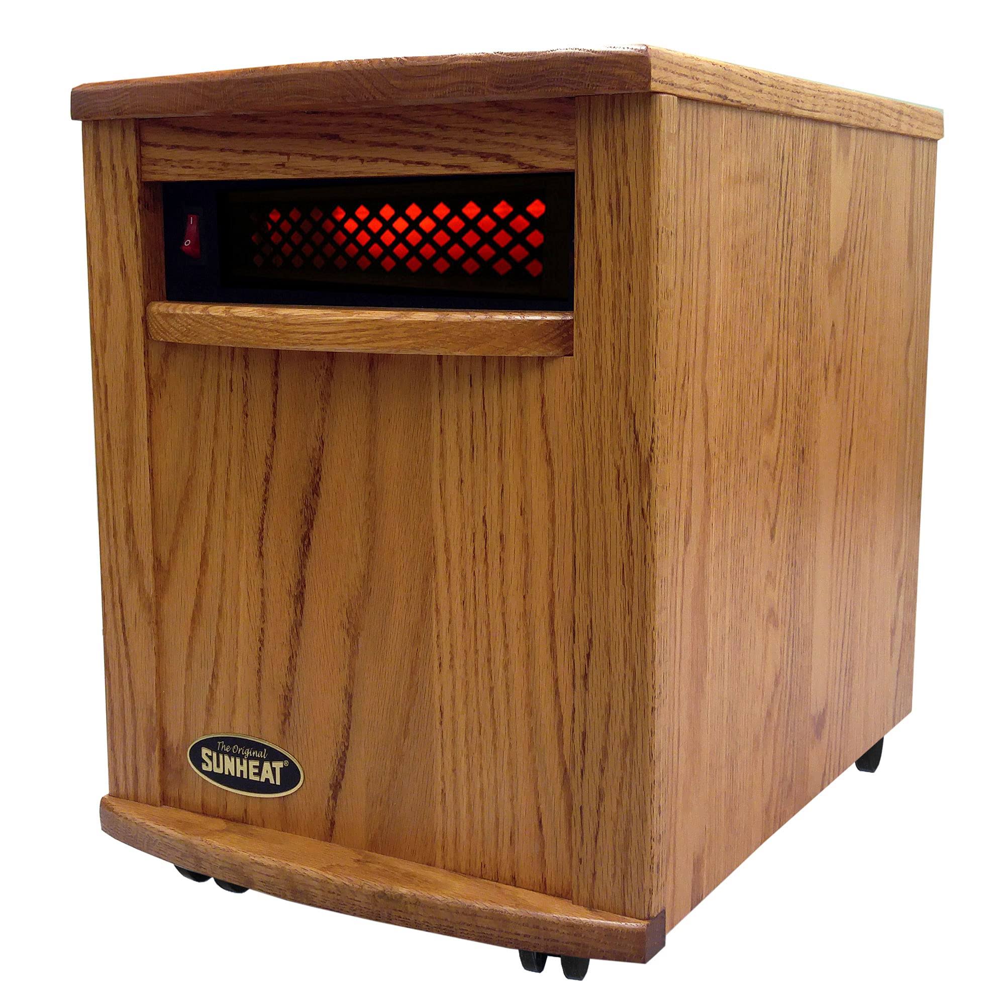 Sunheat Amish Nebraska Oak Electric Portable Infrared ZHBYFV_UWMD