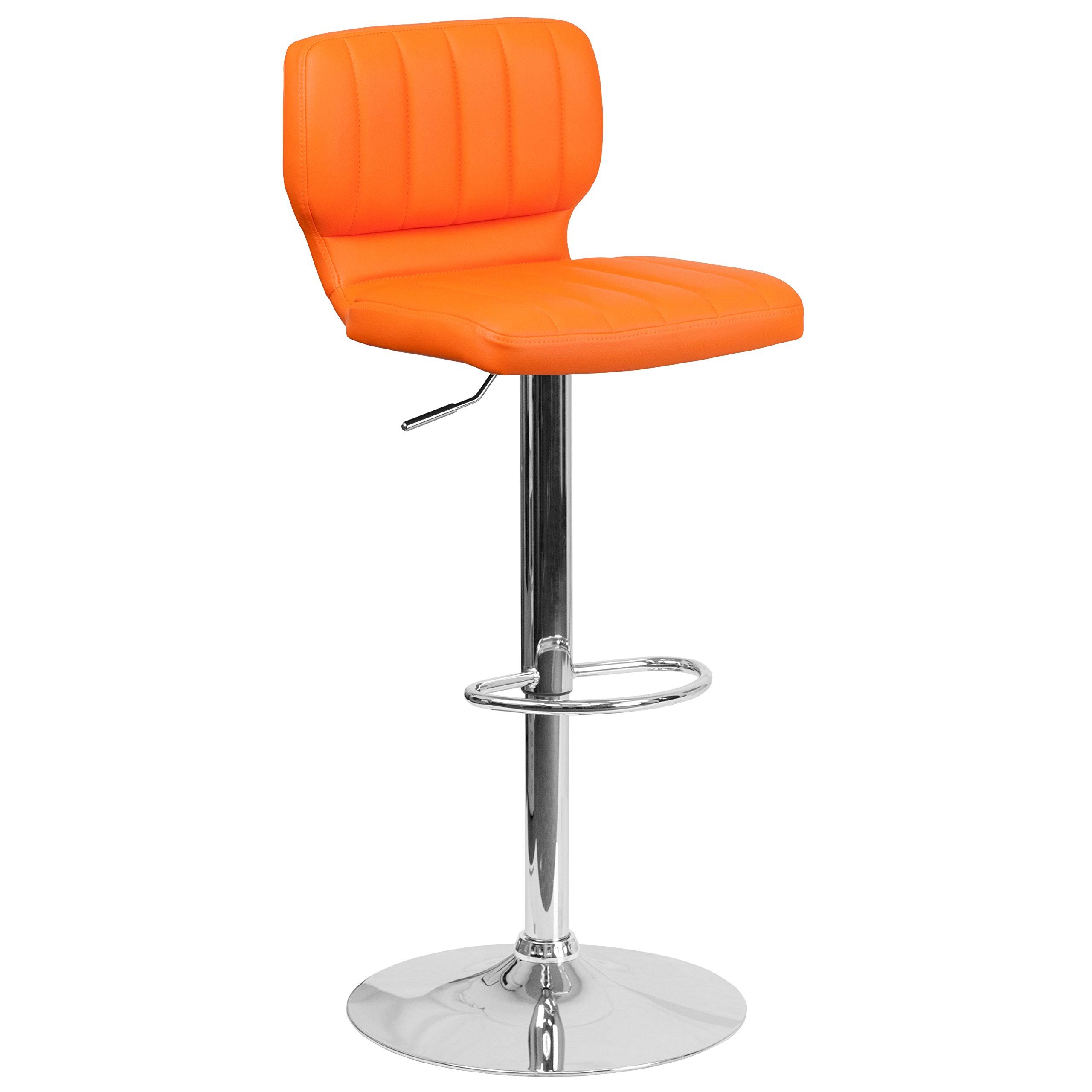Flash Furniture Contemporary Vinyl Adjustable Height Barstool, ODPEWB_0RJQ