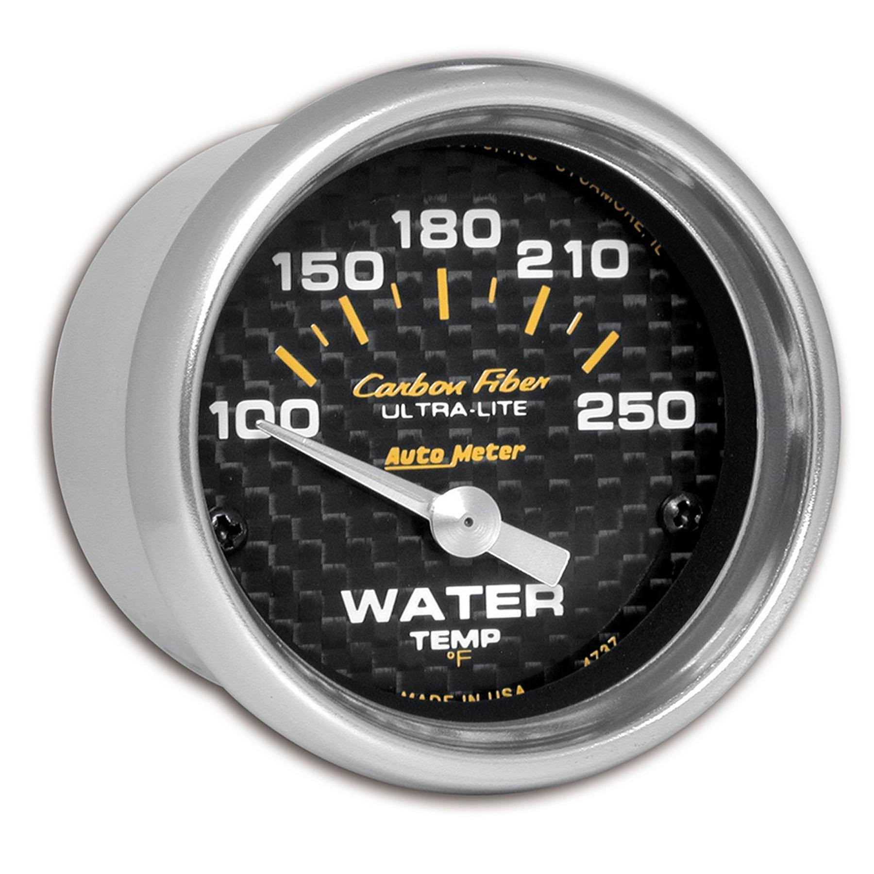 AutoMeter 4737 Carbon Fiber Water Temperature WWP8TW_2TD6