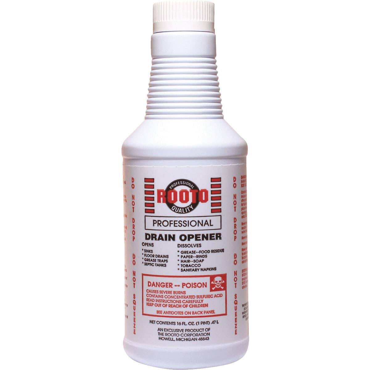 Rooto Corporation Professional Liquid Drain Cleaner - 12 pack, 16 fl oz QWC01B_MZM4