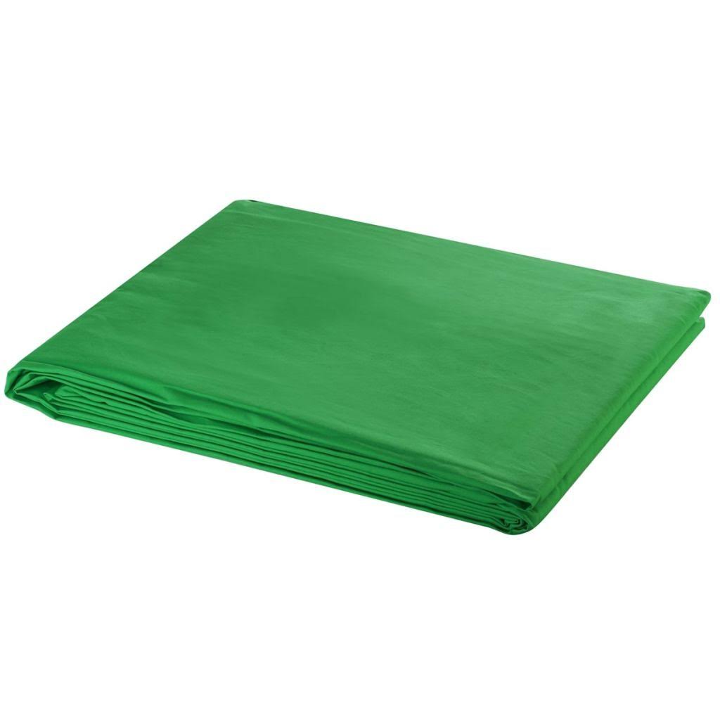 vidaXL Backdrop Cotton Green 20 x 10 Feet Chroma 7Z2WUA_GTVL
