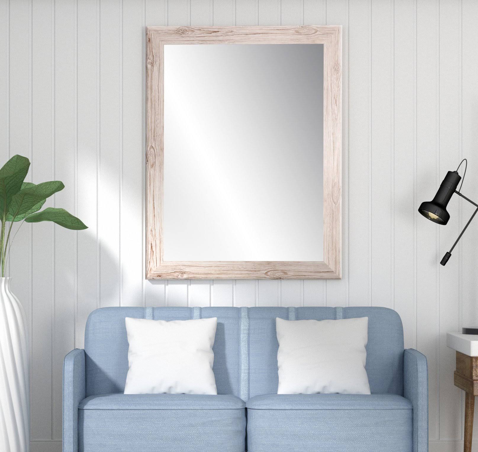 Cream Farmhouse Grain Wall Mirror KRAX3F_84UQ