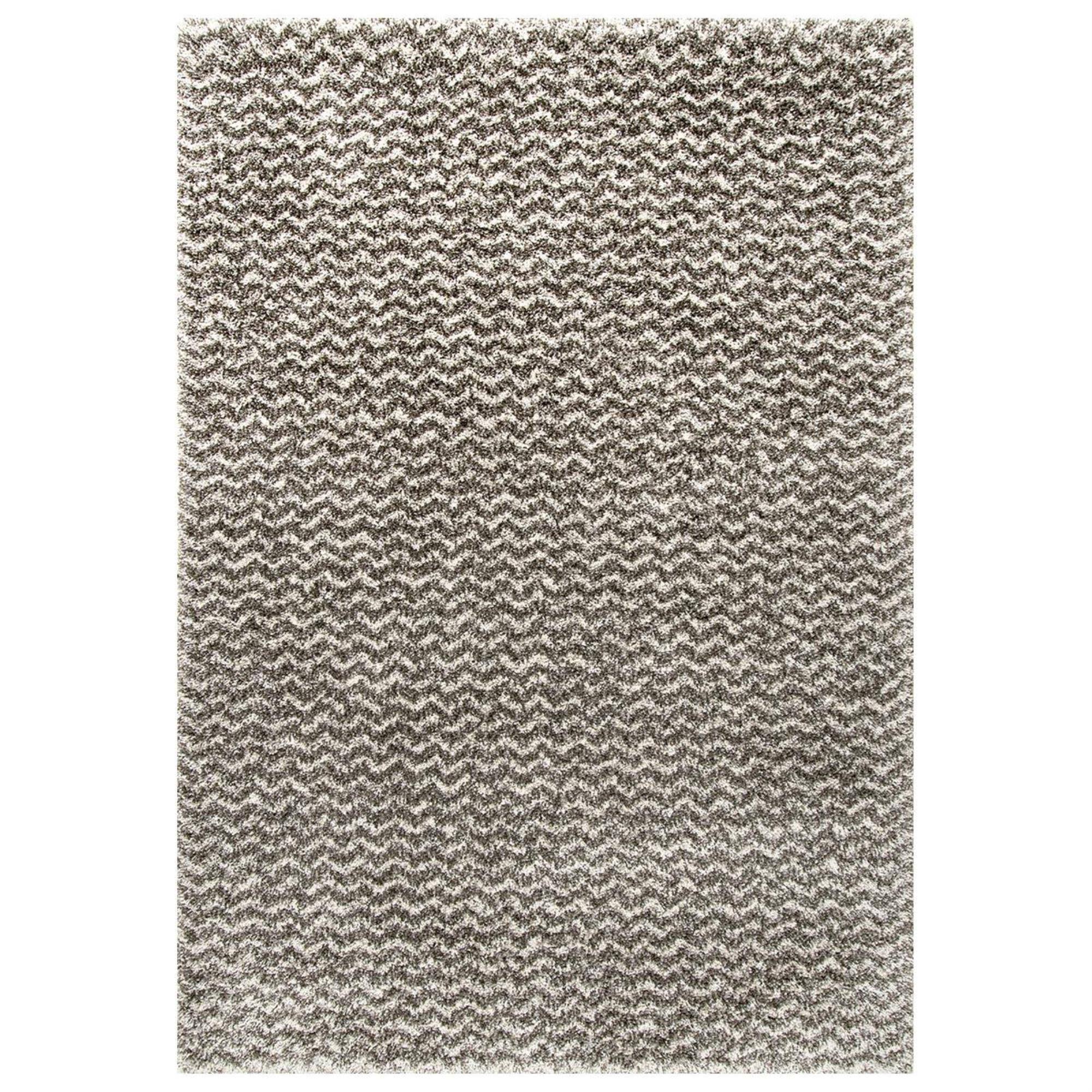 nuLOOM Cuellar Chevron Shag Dark Gray 4 ft. x 6 ft. Area XBEAEQ_JUE0