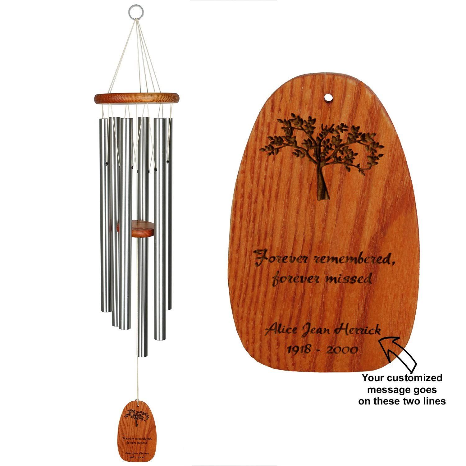 Personalize It Sympathy Amazing Grace Chime - Large Silver, WLTPBD_PIIB