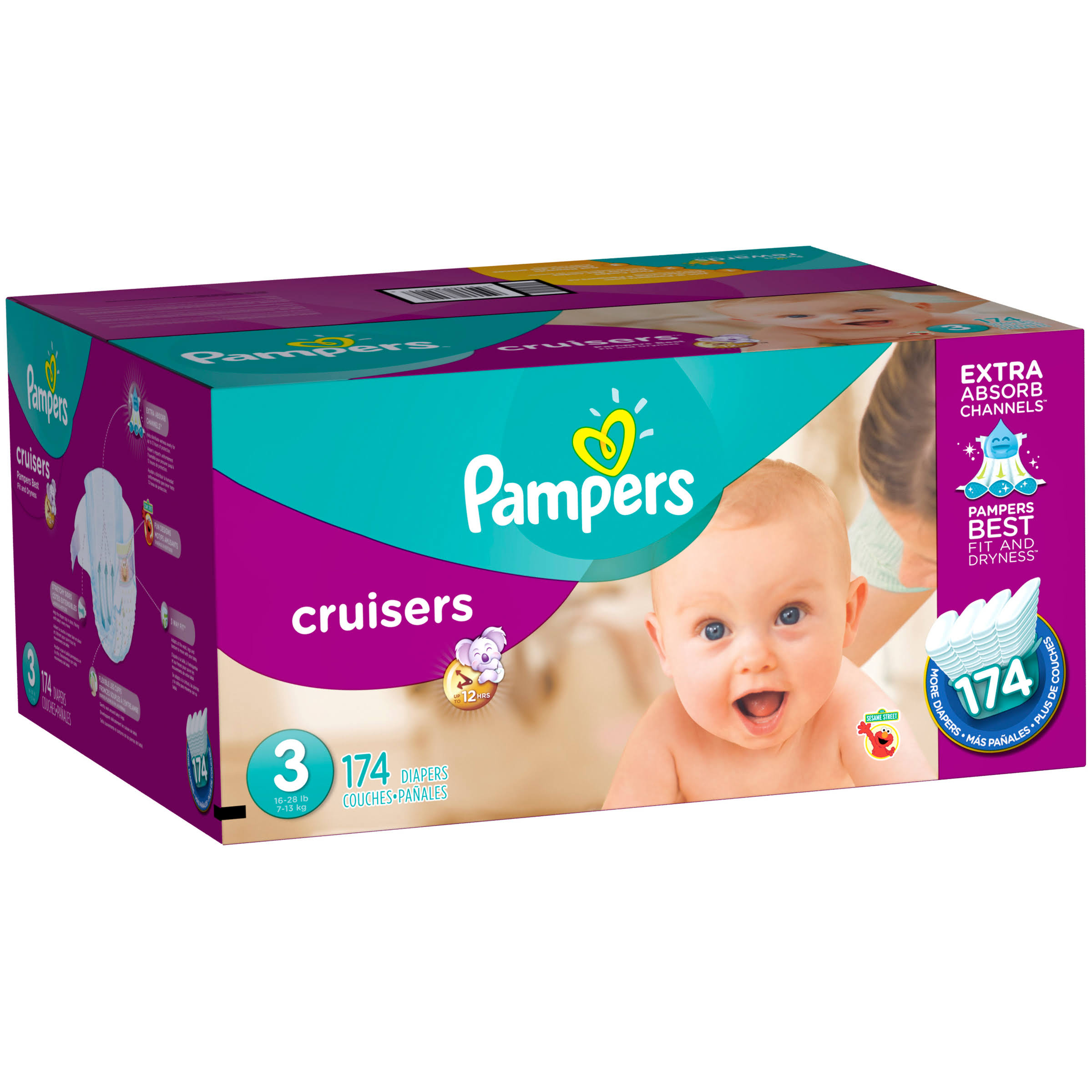 Pampers Cruisers Diapers Size 3, 174 NYK5HV_ELP9