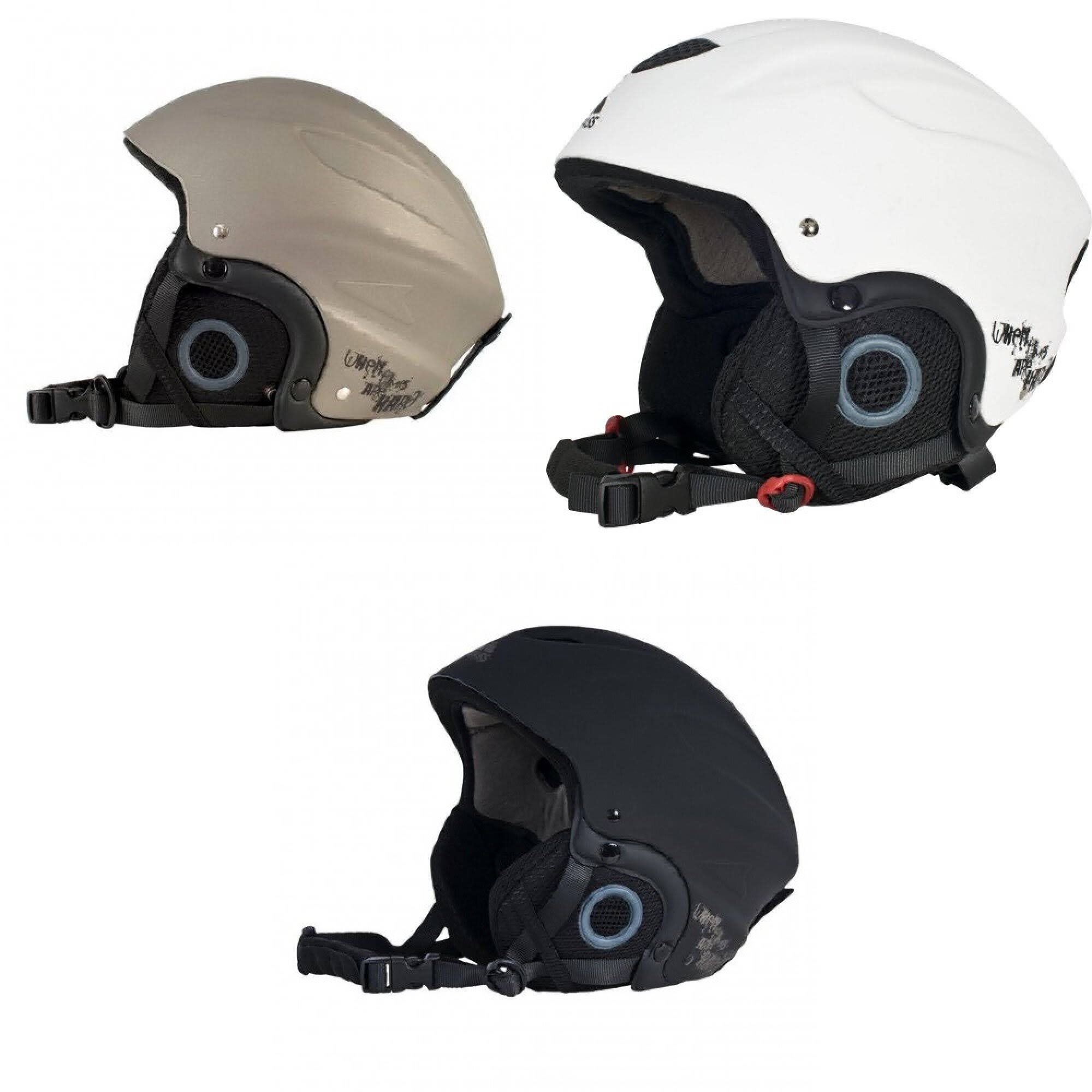 Trespass Adults Skyhigh Protective Snow Sport Ski Helmet Black/Red QQOCSU_ESQH
