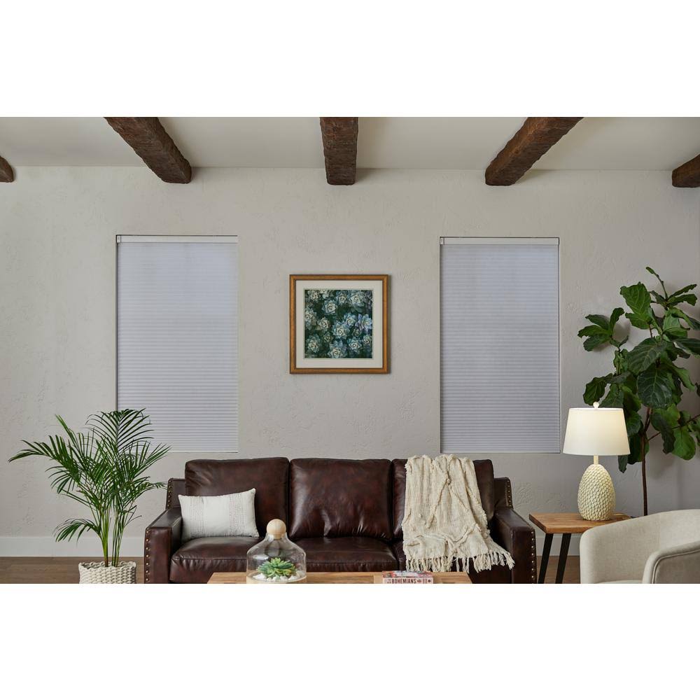 Home Decorators Collection White Cordless Blackout Cellular Shade - 53 in. W x 72 in. L (Motorization Compatible), Winter CGZMGF_UBUH