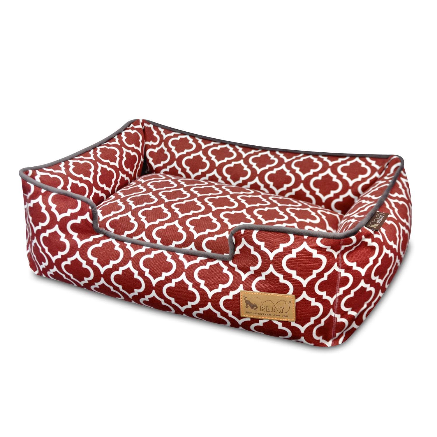 P.L.A.Y - Lounge Pet Bed Moroccan Marsala - 5BUFAG_JWBA