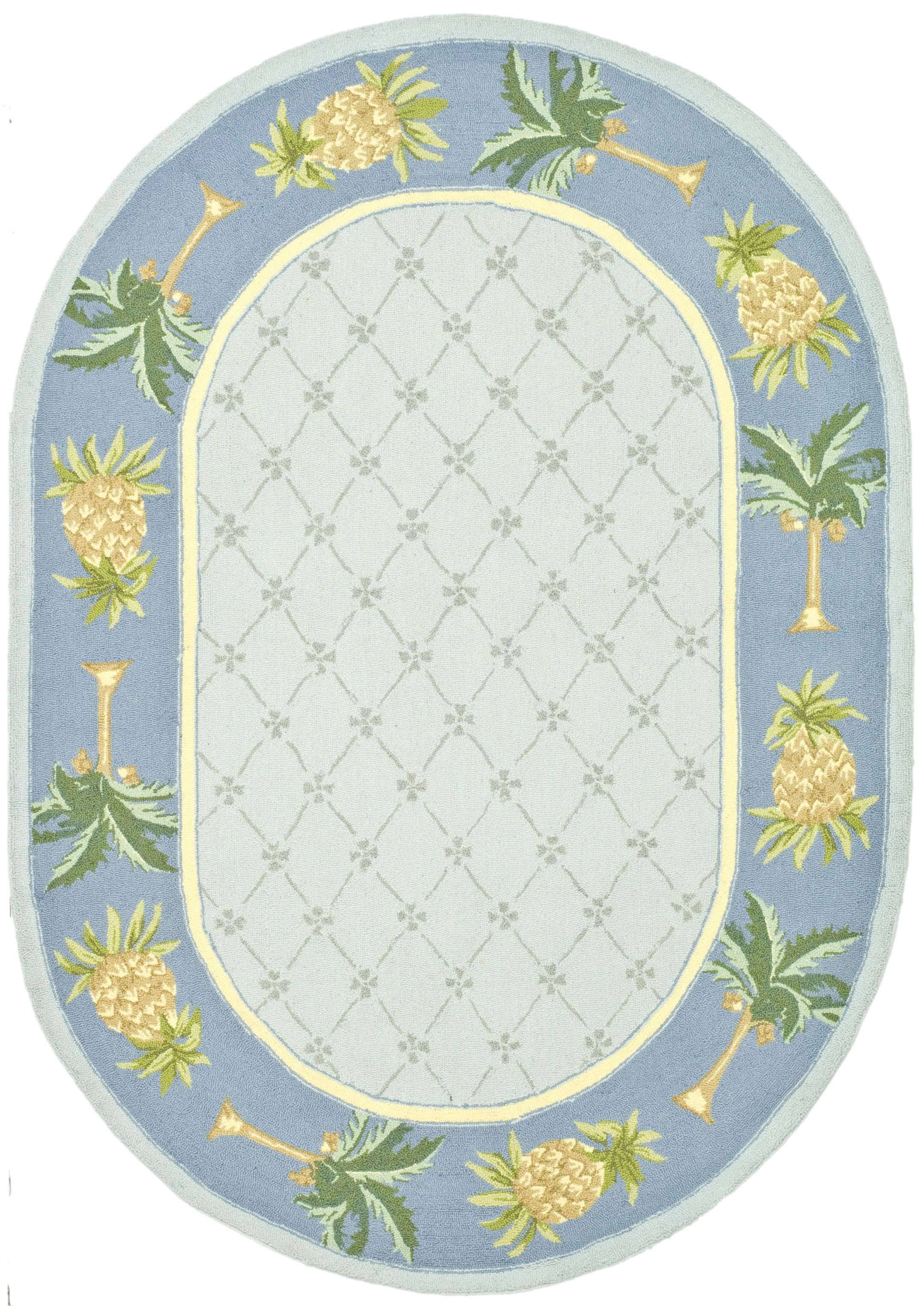 Safavieh Chelsea HK362D Light Blue / Blue Rug 4'KLPSYV_RQFP