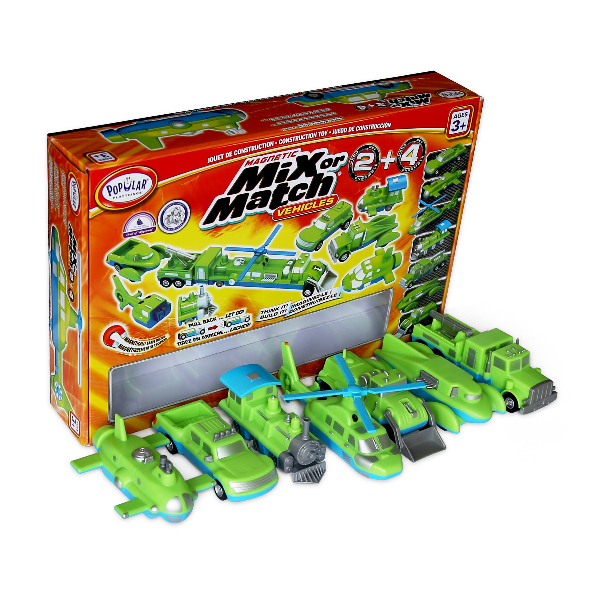 Popular Playthings Magnetic Mix or Match Vehicles 2 CPGTHL_1ZHP