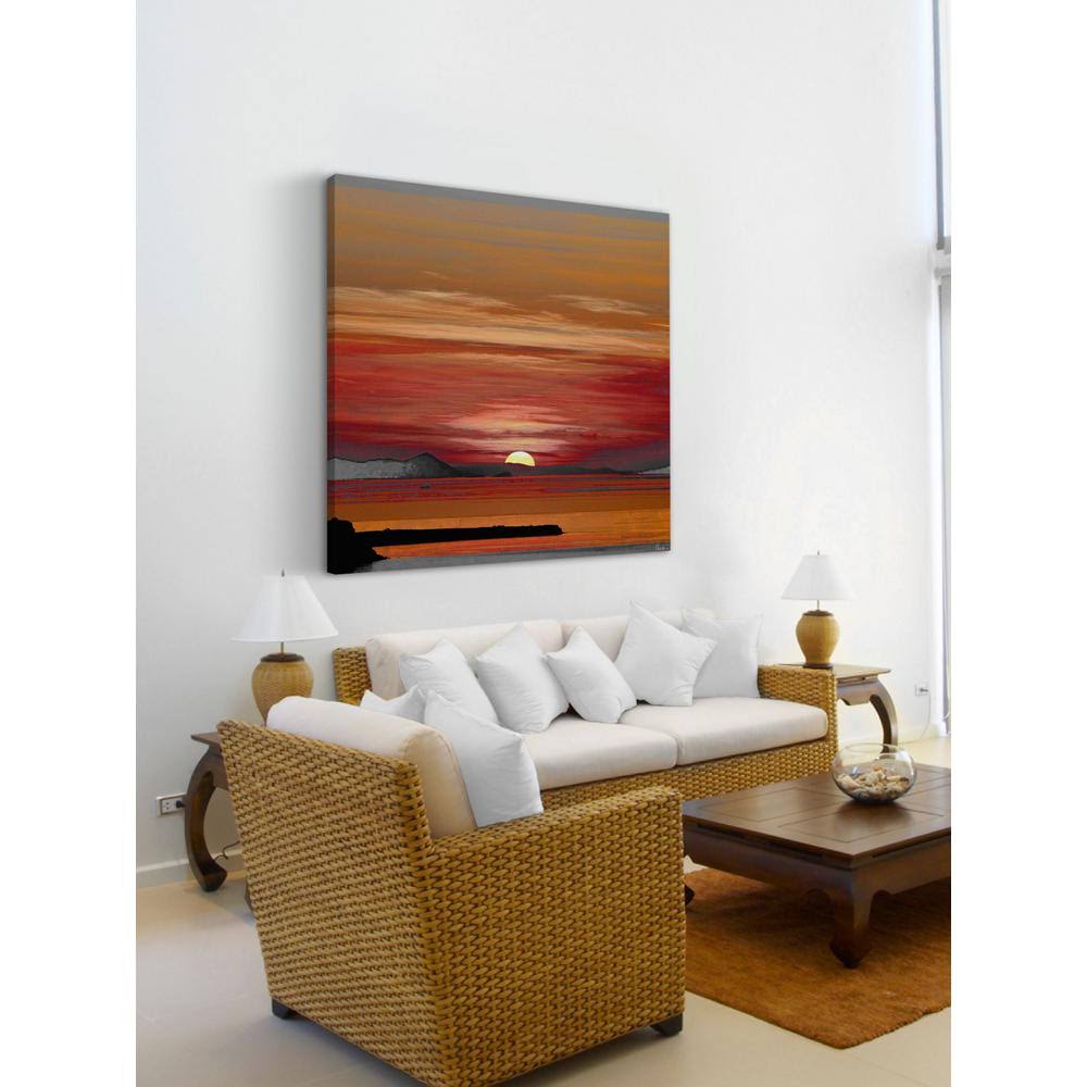 Parvez Michel 24 in. H x 24 in. W Mykonos by Parvez Taj Printed Canvas Wall Art, Multi-CF18M6_A9OY