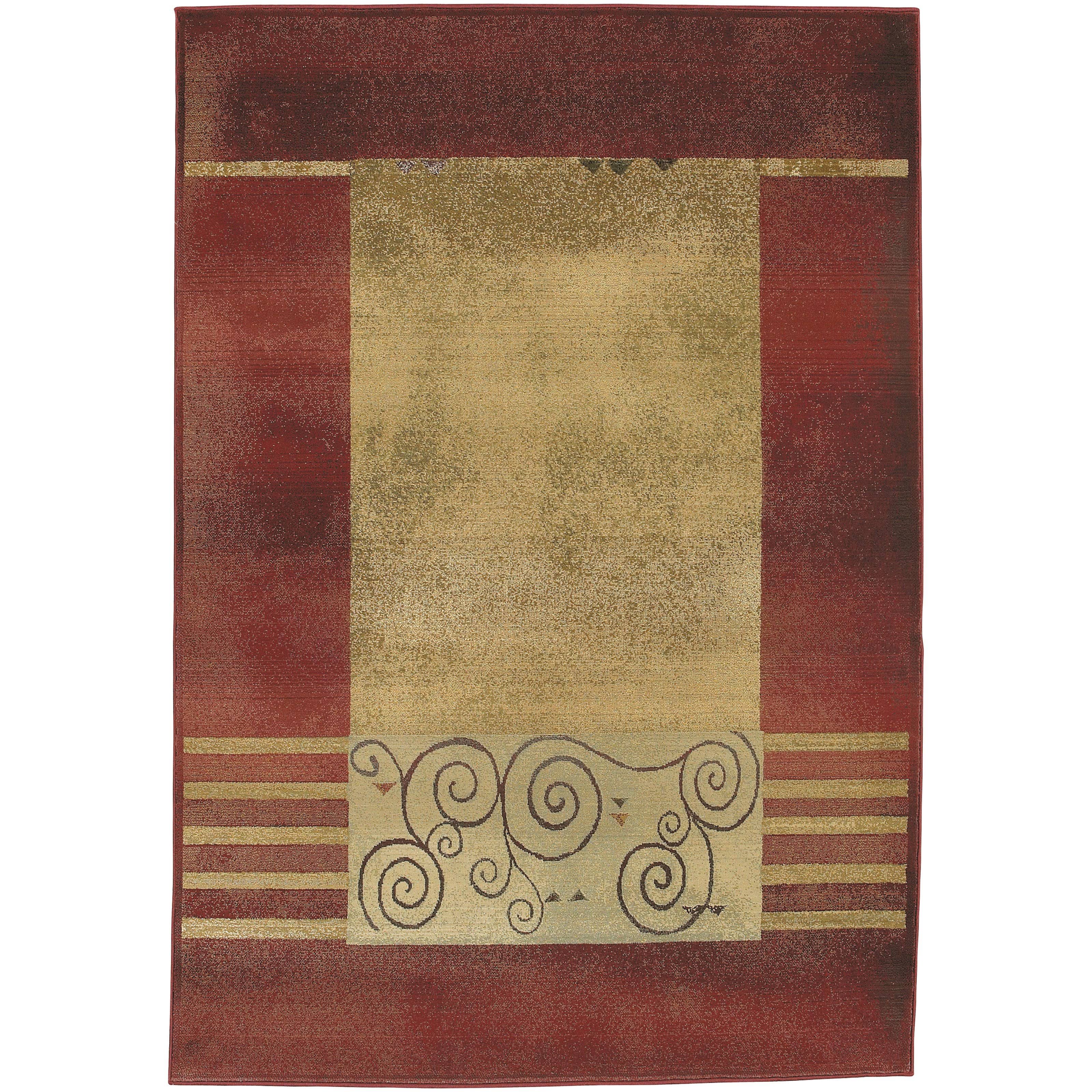 Oriental Weavers Generations 213R1 Red Area Rug 5'2O4JHD_RBHY