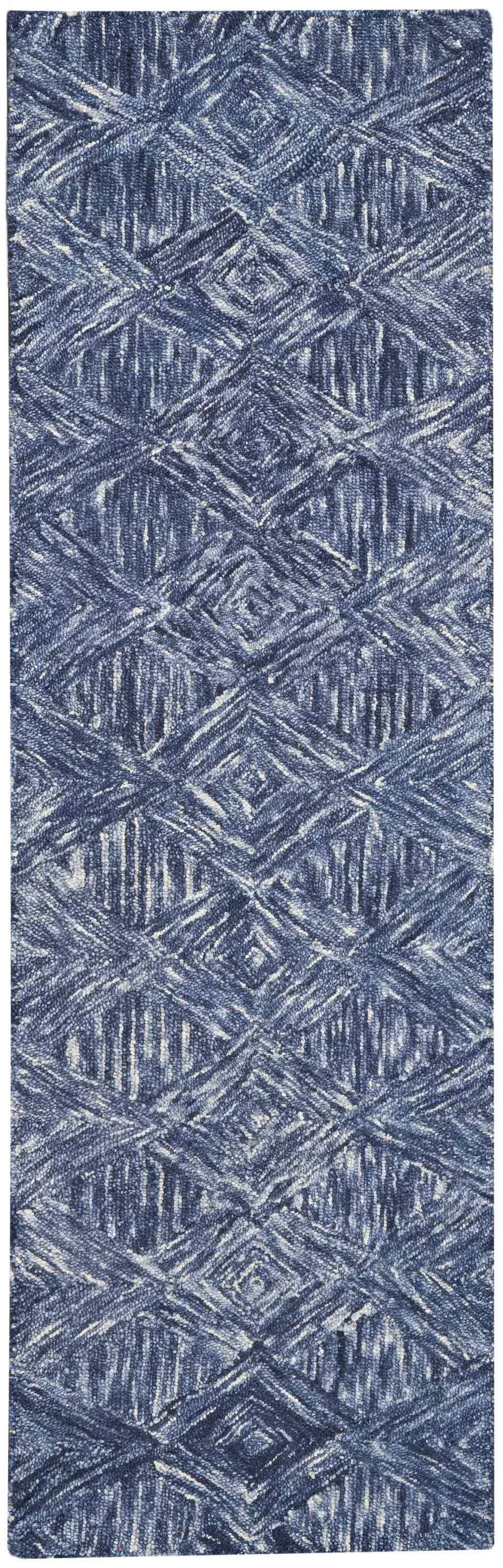 Nourison Linked Area Rug, Denim, 8' x 10'HCXZBY_ITTC