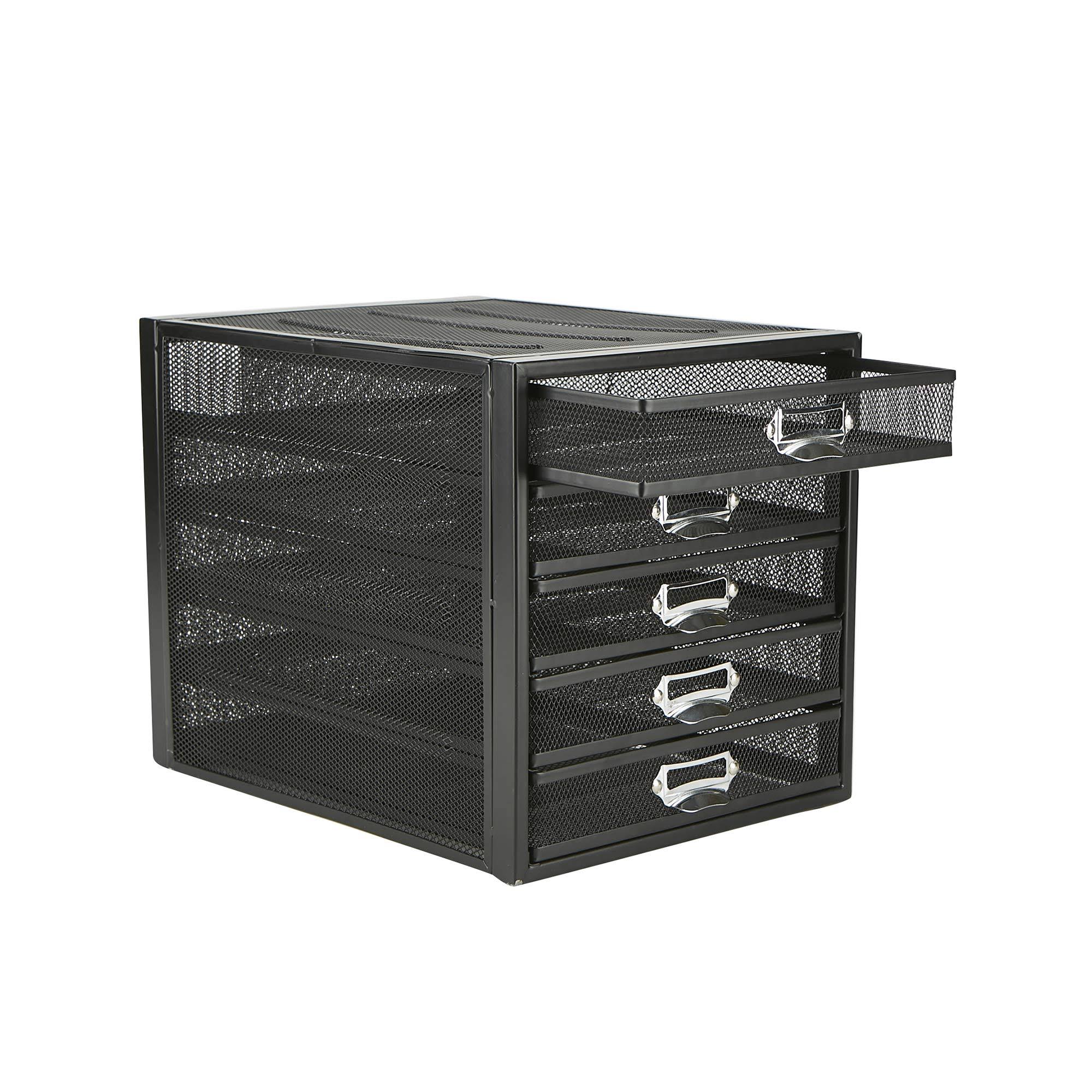 Mind Reader 5 Drawer Storage Cabinet, Heavy Duty Multi - 1WAIMP_CYGS