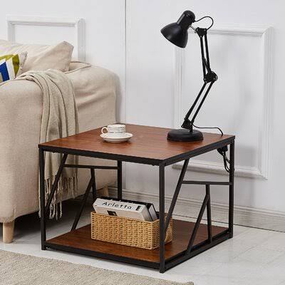 Ronny End Table Wrought JWYN5Q_YUAI
