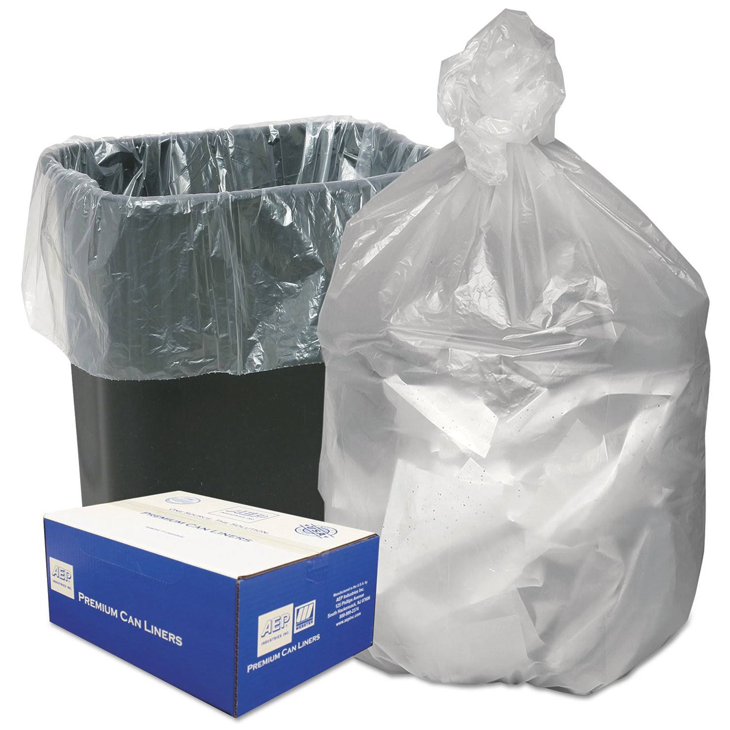 Ultra Plus High Density Can Liners 16gal 8 Microns 24 x 33 Natural 1000/OGCHZS_NH8E