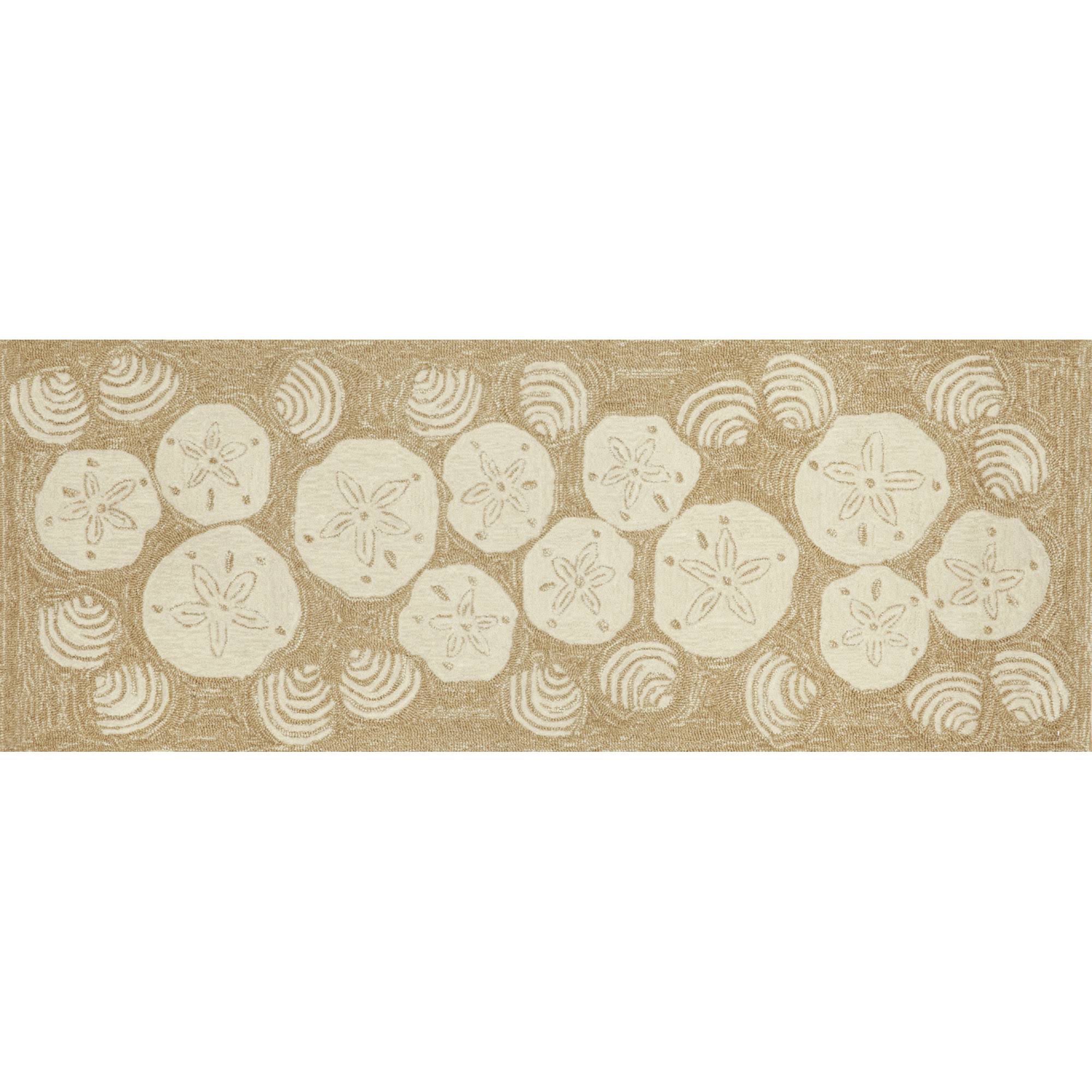 Trans Ocean Frontporch Natural Shell Toss Rug (Q2PJNS_MHRG