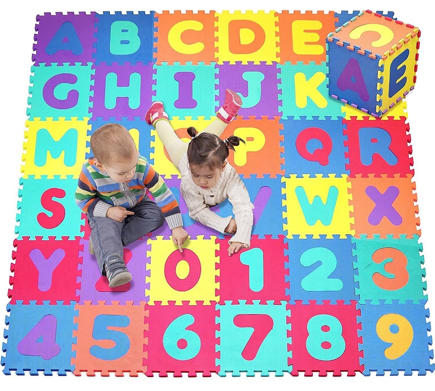 Click N' Play Foam Alphabet and Numbers Puzzle Play Mat, 36 XFJDTQ_HCFS