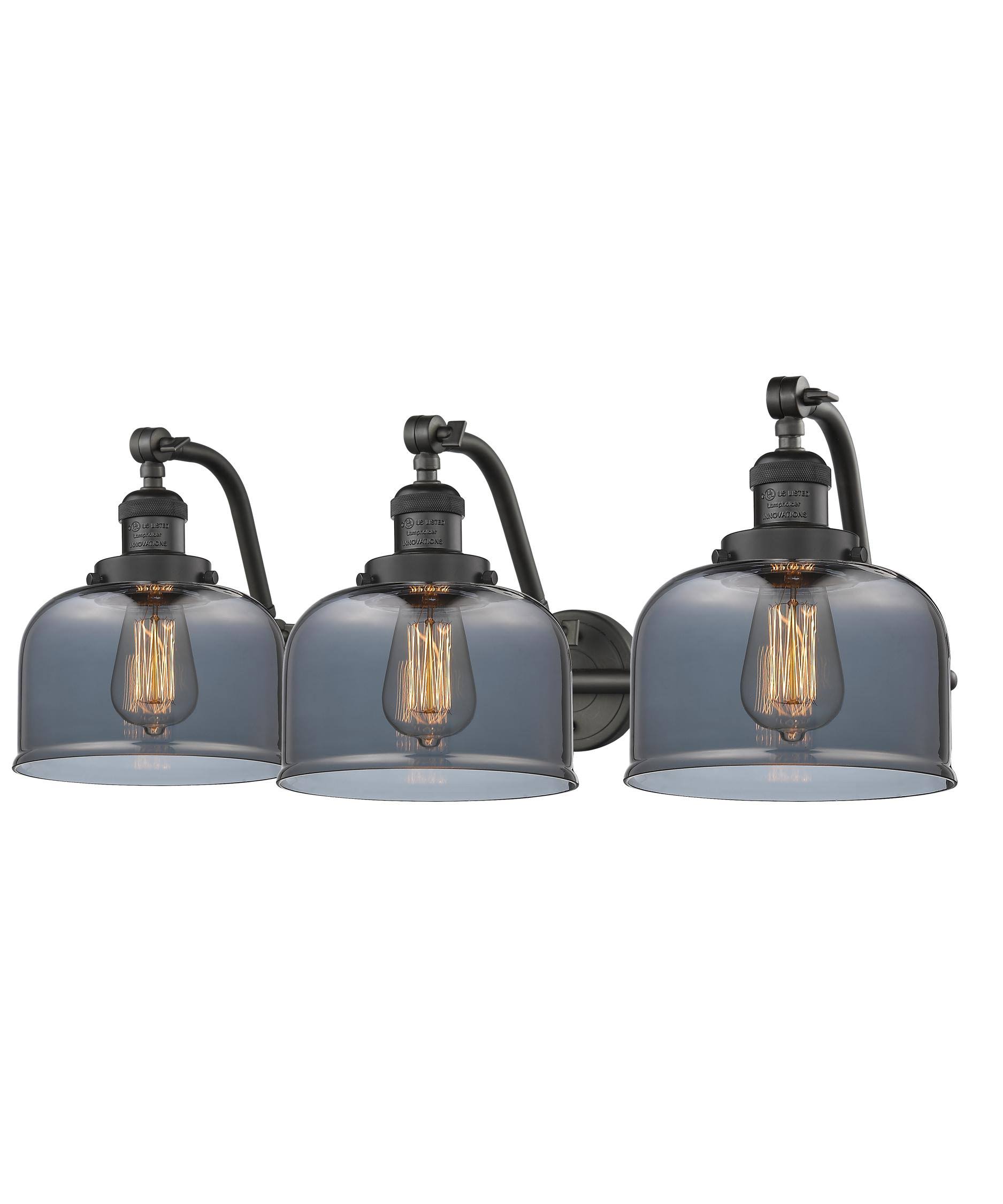 Innovations Lighting-Large Bell 3 Light Bath Vanity Light-515-3W-OB-IMBCCS_CVKM