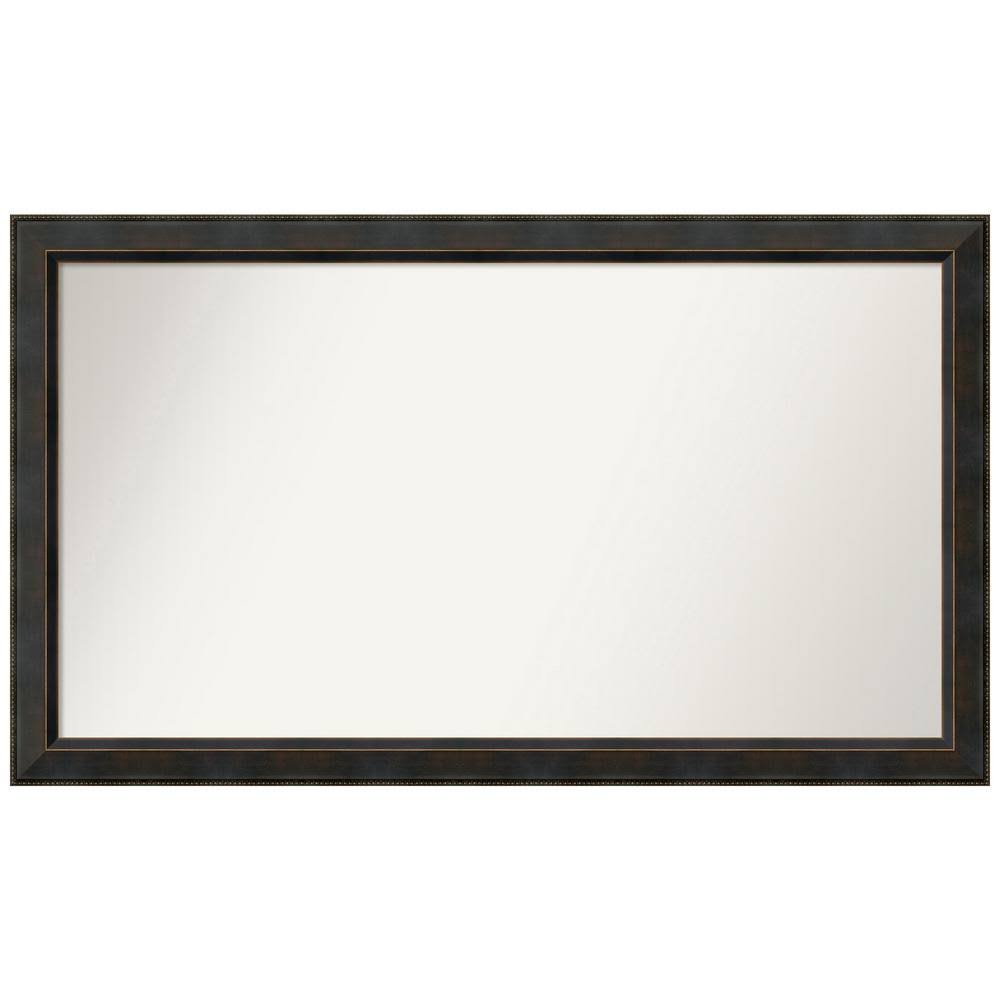 Amanti Art Medium Rectangle Espresso Bronze Modern Mirror (29.38 in. H x 50.38 in. W) IRGX1F_4LWB