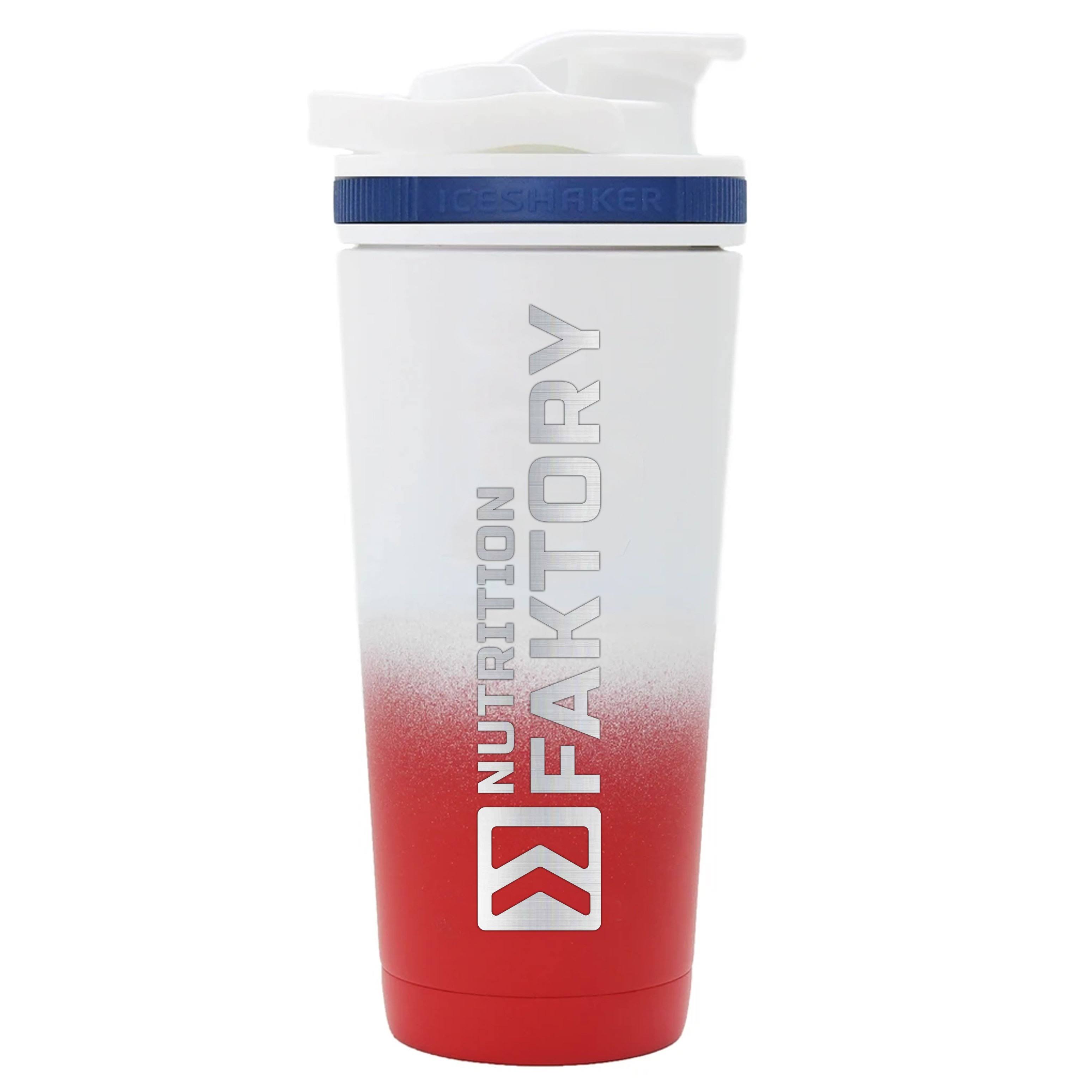 Ice Shaker 26oz Insulated Protein Shaker (Flavor Team USA) YQKTWP_YHX3