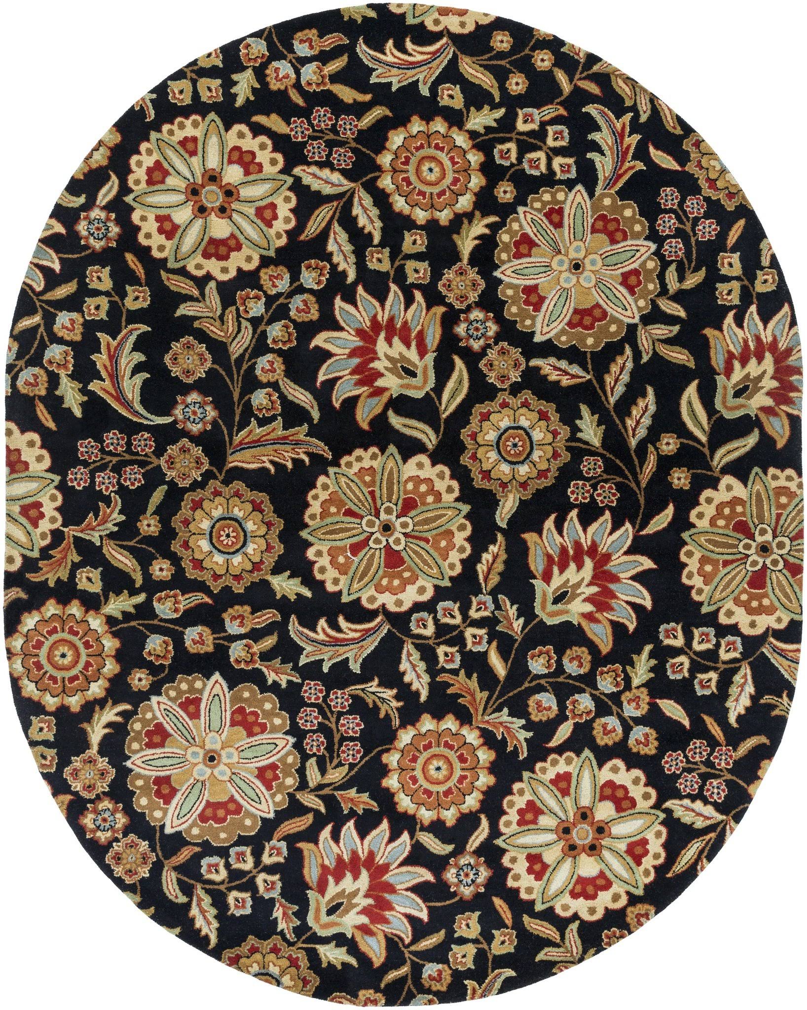 Surya Athena ATH-5017 Black Area Rug 6' IIOBZN_IX2C