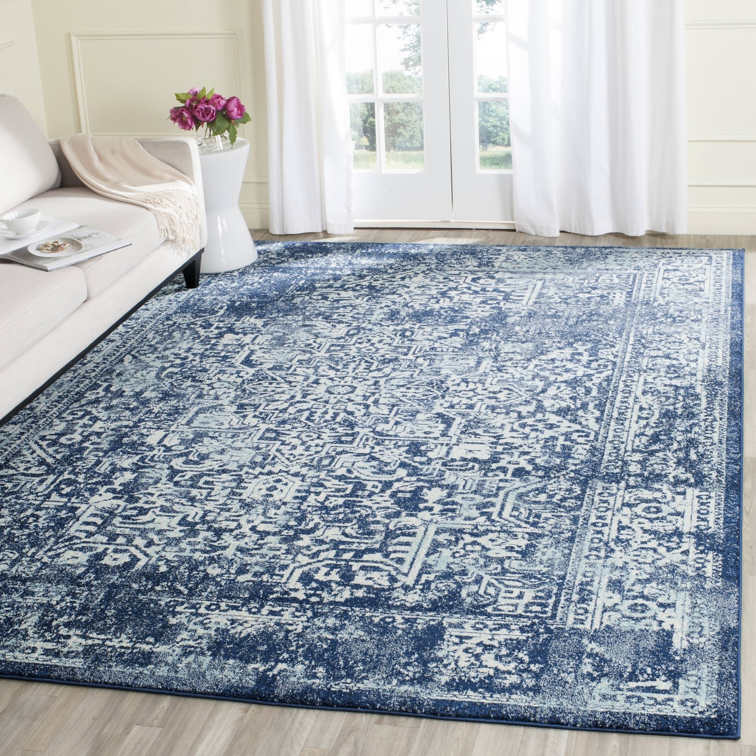 Safavieh Evoke Quinn Vintage Boho Distressed Rug - 8' x 10' - Navy/HW5T4O_IKUN