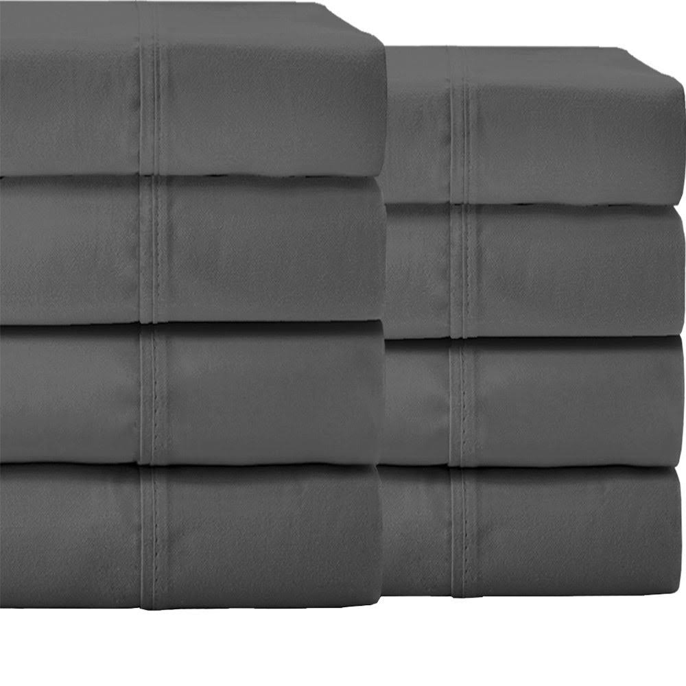 Bare Home Wholesale Sheet Set - Double Brushed Microfiber - Bulk Pack - Cal King - Grey, 10 673S7K_4HNY
